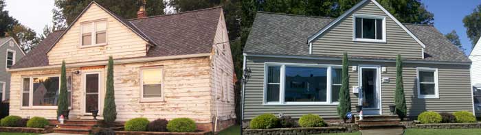 Siding Before and After